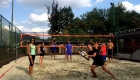 il campo da beach volley si presta perfettamente per divertenti allenamenti di gruppo